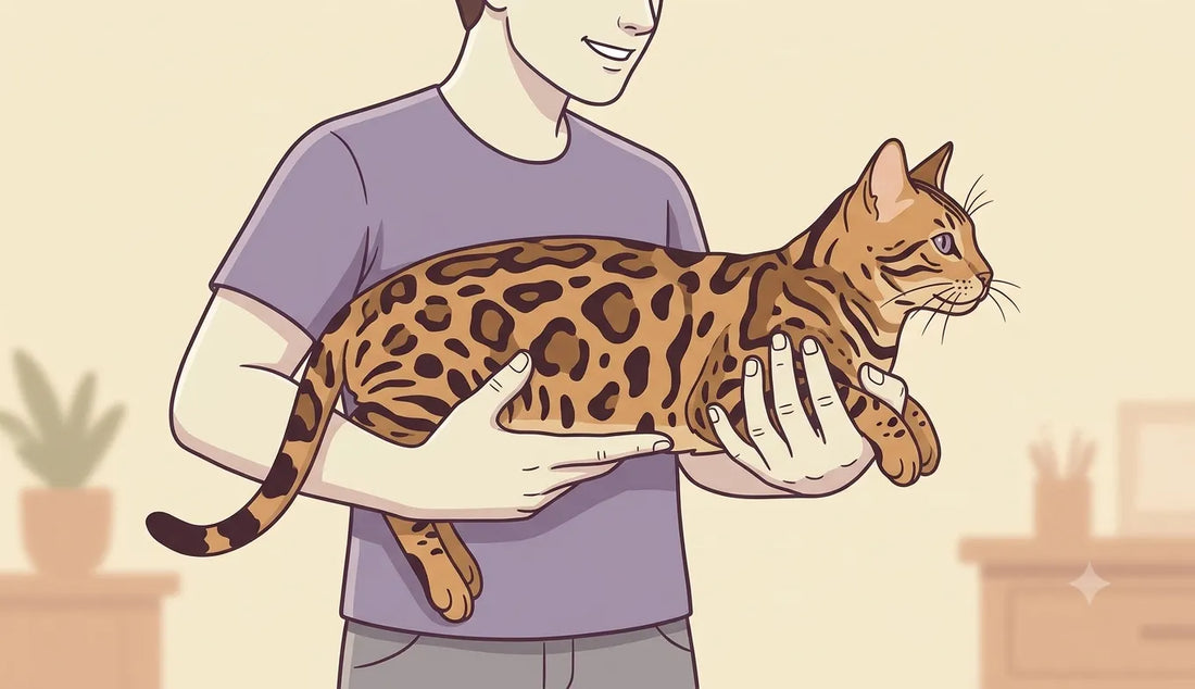 How professional handlers hold competition show cats