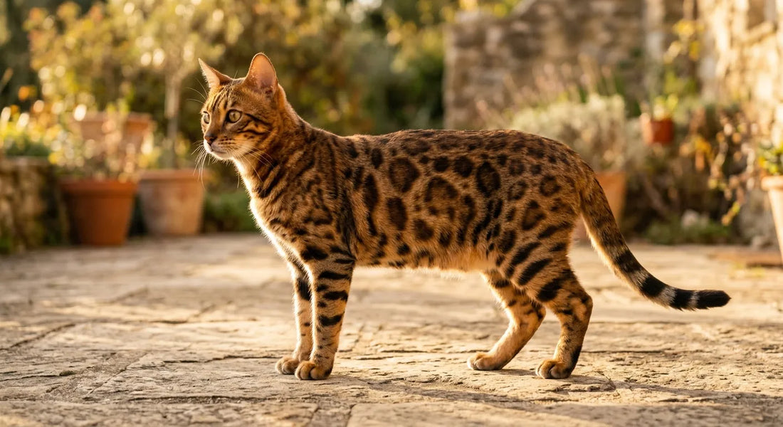 Brown Bengal cats: rosettes, genetics, glitter
