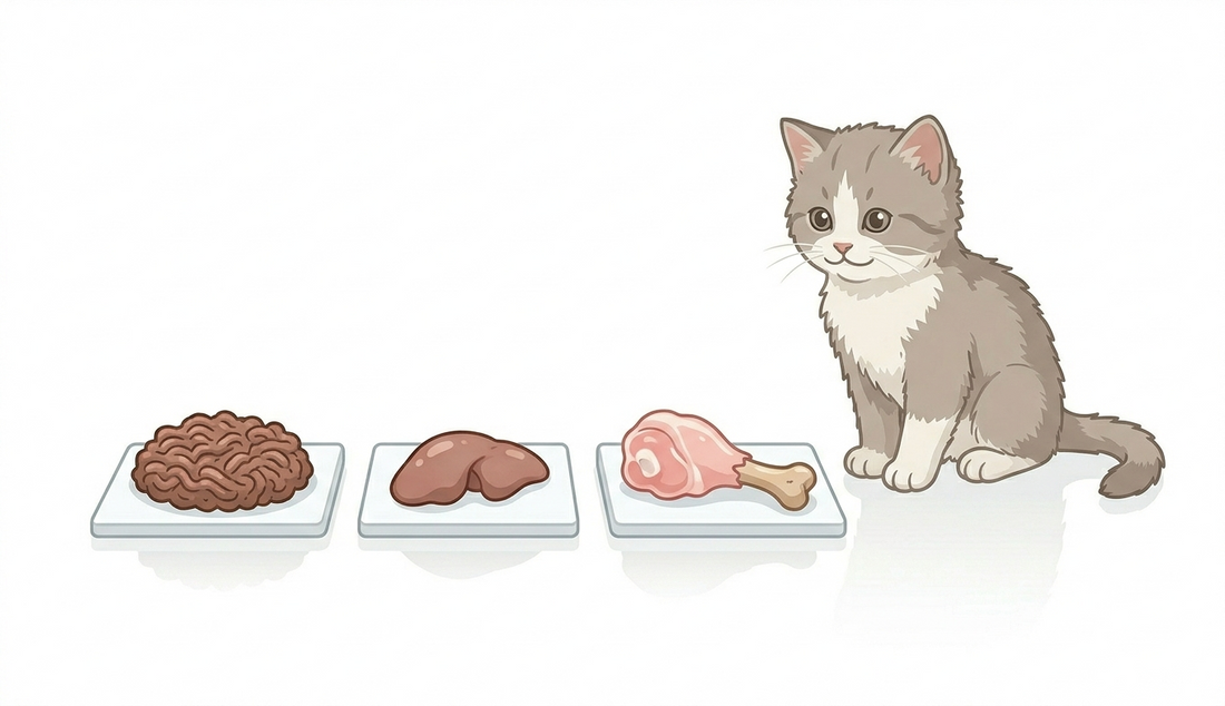 What to feed kittens on a raw diet
