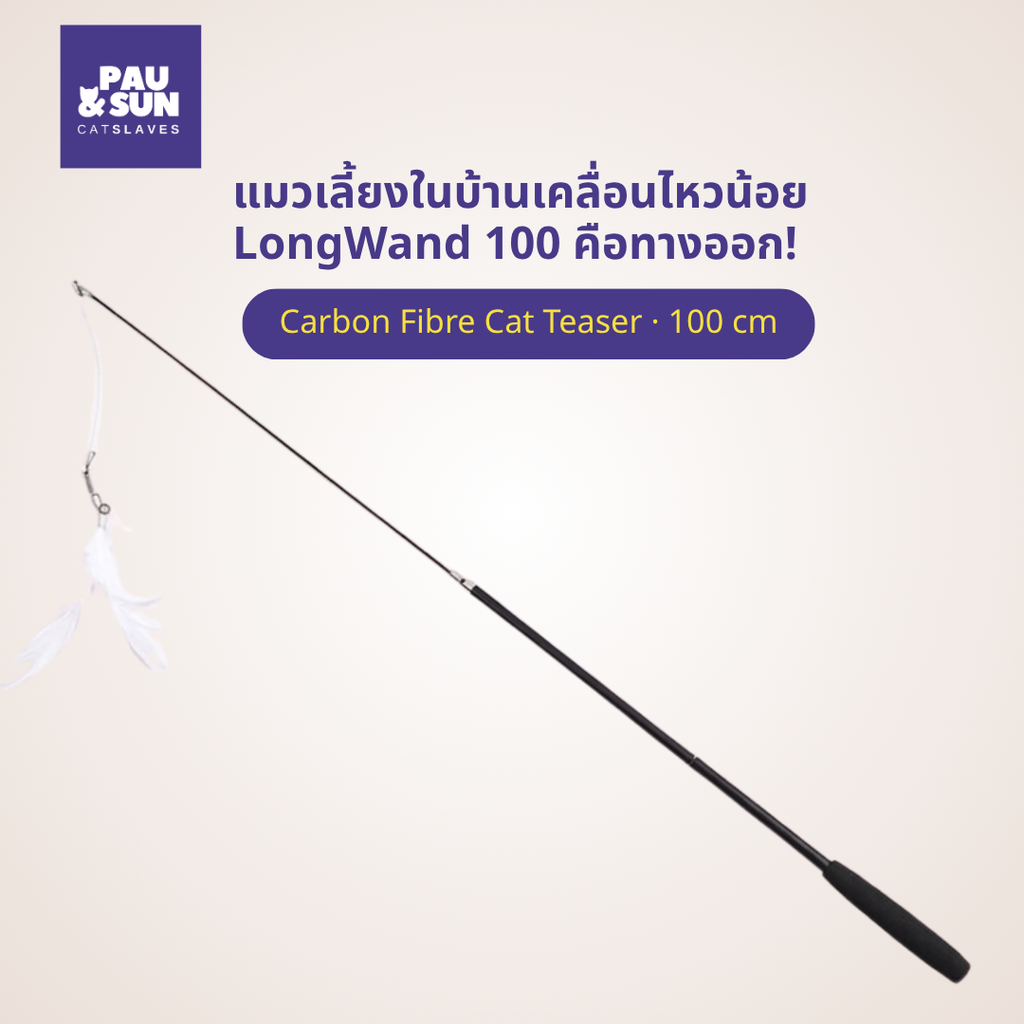 LongWand 100 ไม้ตกแมวคาร์บอนไฟเบอร์ 100 ซม.